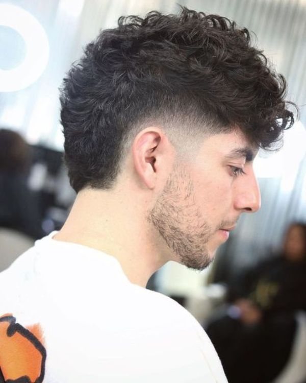 curly mullet cut