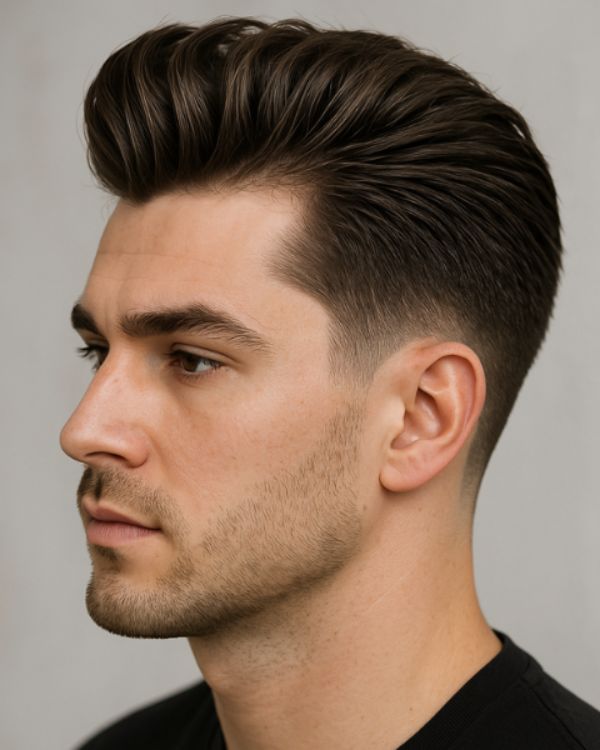 Pompadour Fade haircut
