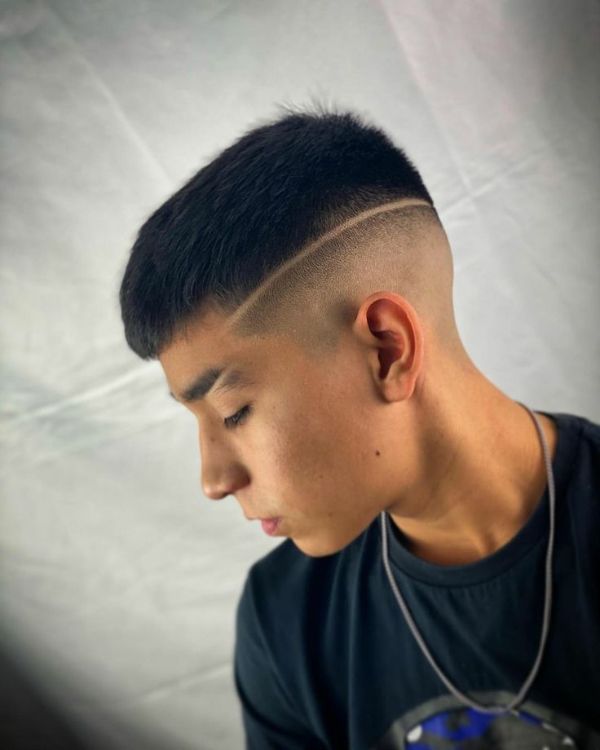 French Crop with Shaved line