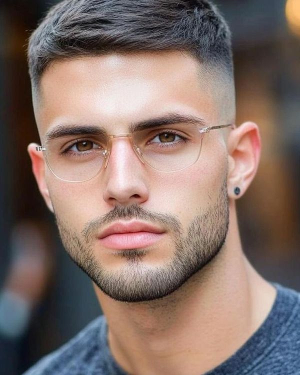 professional men's haircut